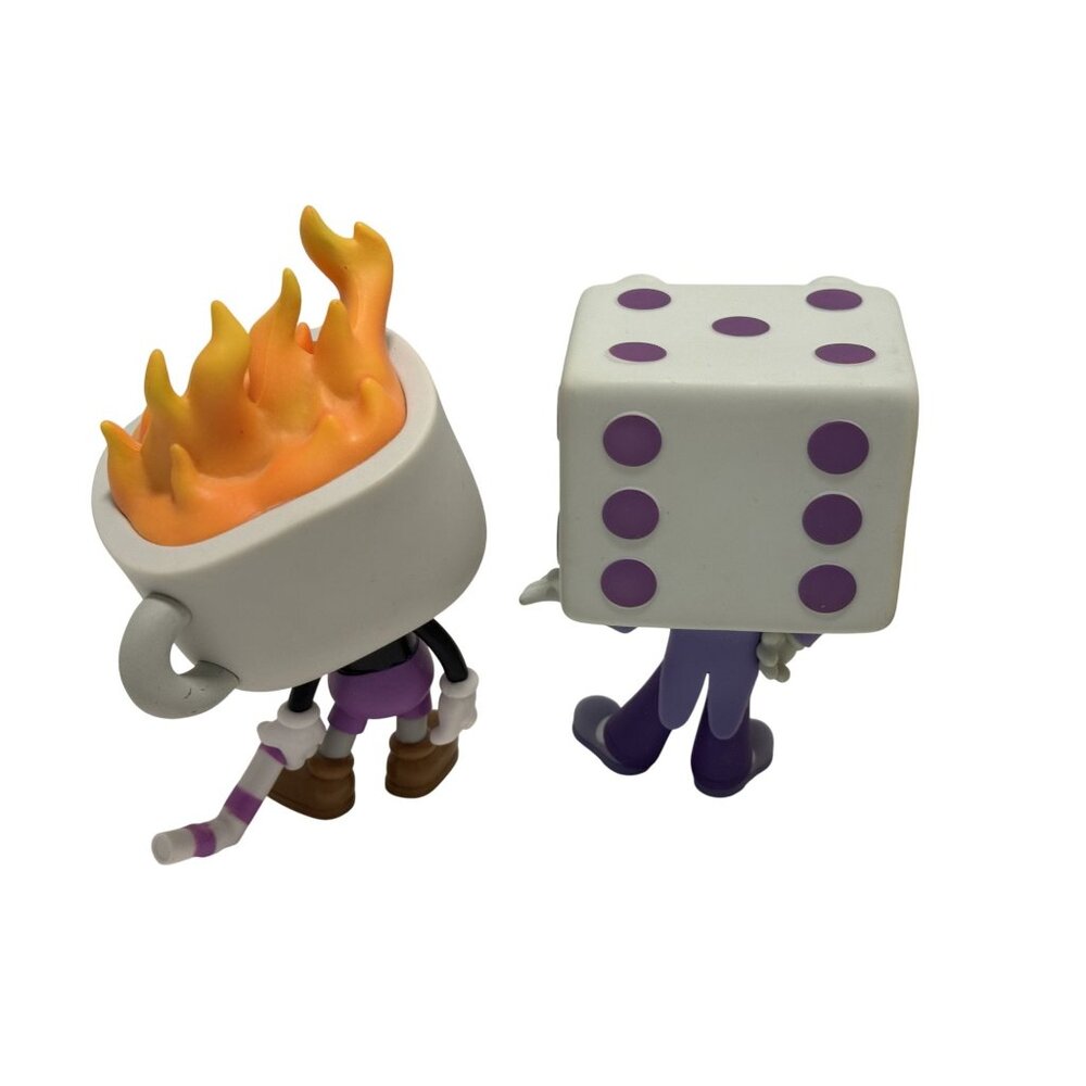 Funko Cuphead Characters Set - White, Black, Yellow, Purple, Brown - Picture 7 of 8